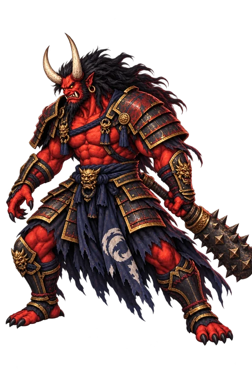 The Red Oni, guardian of Ashen Gate